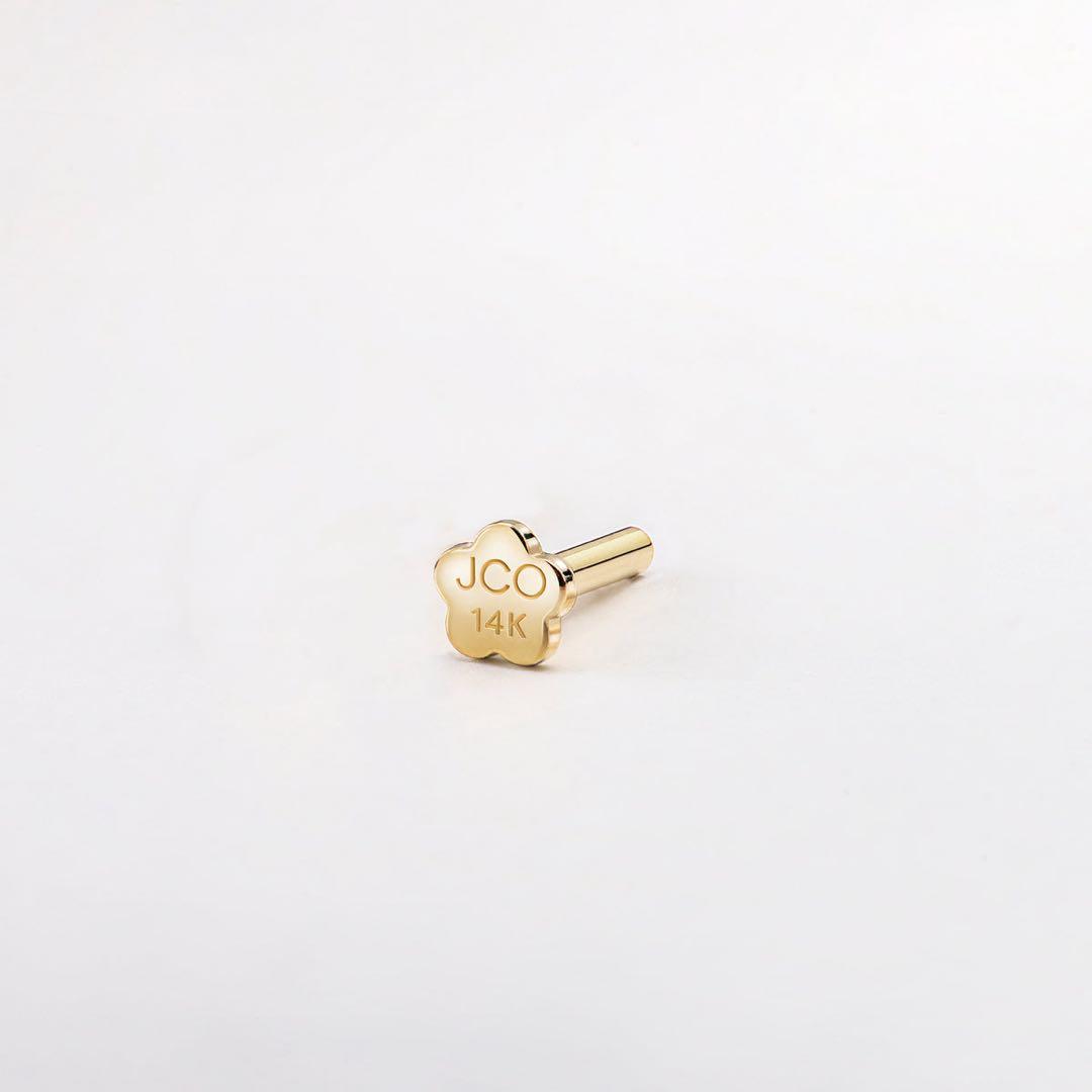 【試着のみ】 J&CO. ピアス 14Kジルコニア 片耳用 2.5mm