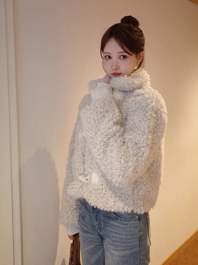 HOLIDAY&HOLIDAY プードルファータッチダッフルコート