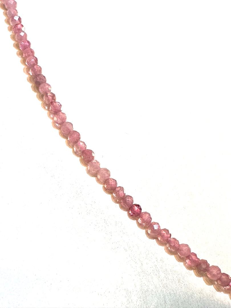 K18 ピンクトルマリンネックレス