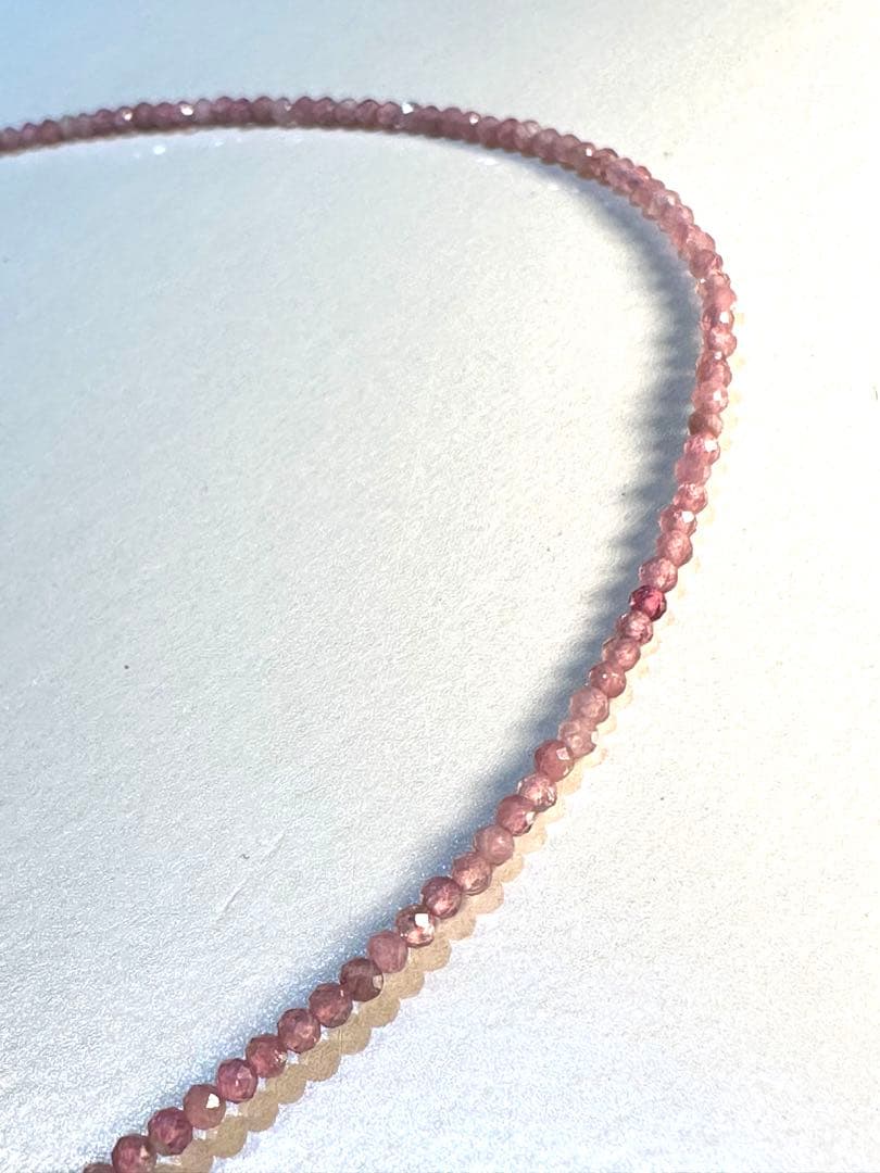 K18 ピンクトルマリンネックレス