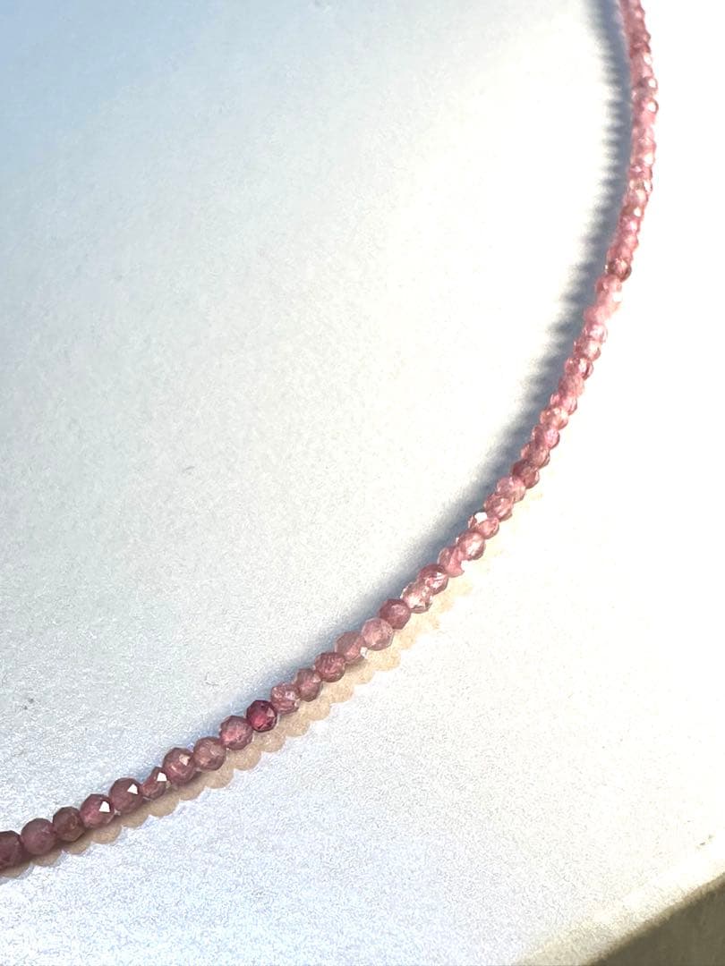 K18 ピンクトルマリンネックレス