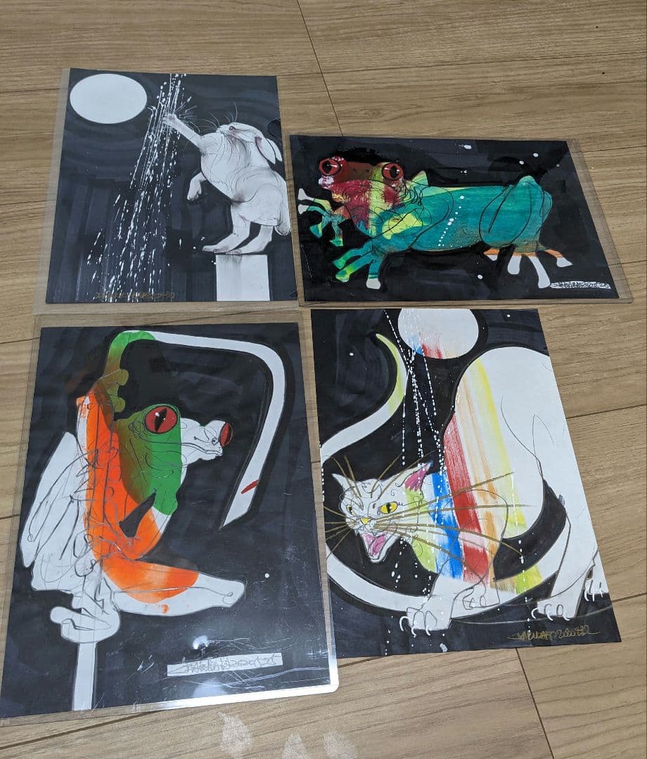 値下げ。木原千春　５分間ドローイング　4点　まとめ売り