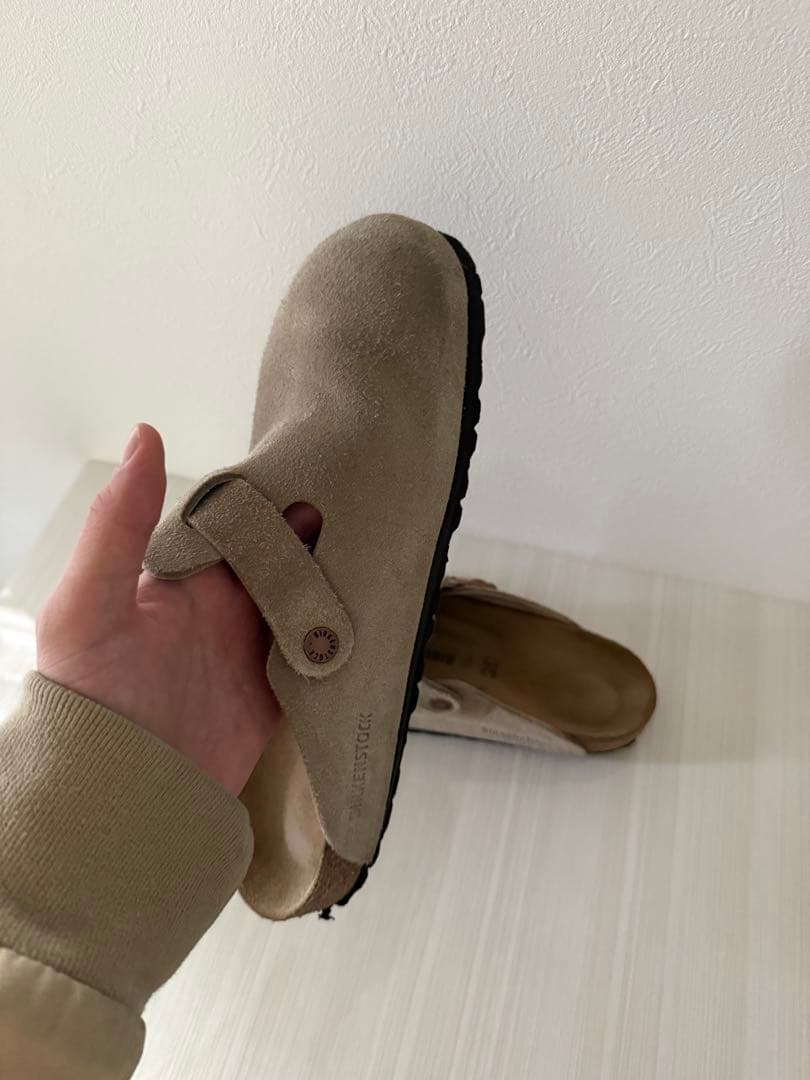 靴 BIRKENSTOCK Boston ''Taupe''