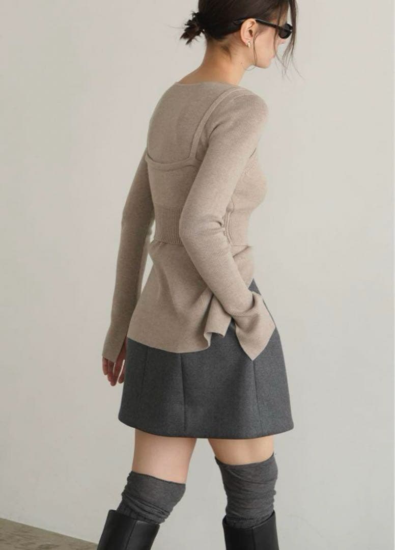 正規購入★CLANE CONSTRUCTIVE MINISKIRT