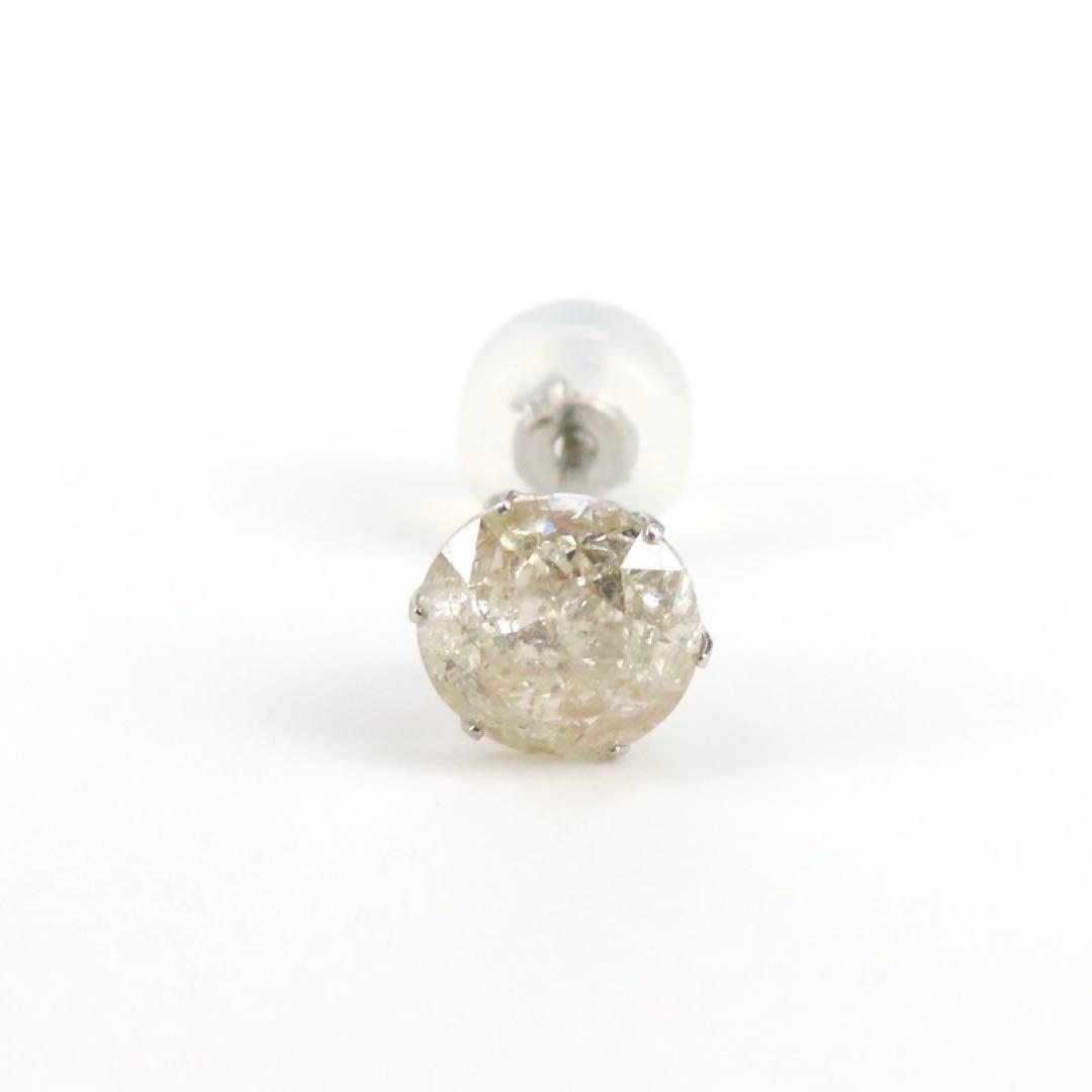 た*そ様 新品　Pt900 ダイヤモンド0.7ct 片耳ピアス　プラチナ　超お買