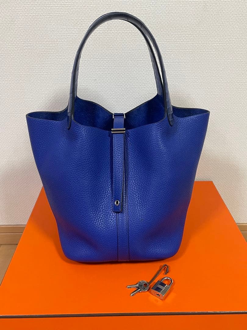 エルメス アリゲーターハンドルピコタンMM