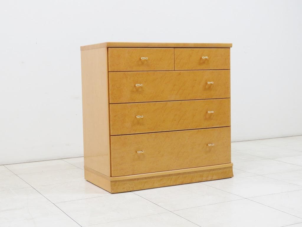 ノンナ様 高級■松岡家具■バーズアイメープル チェスト■箪笥 タンス ■IDC②