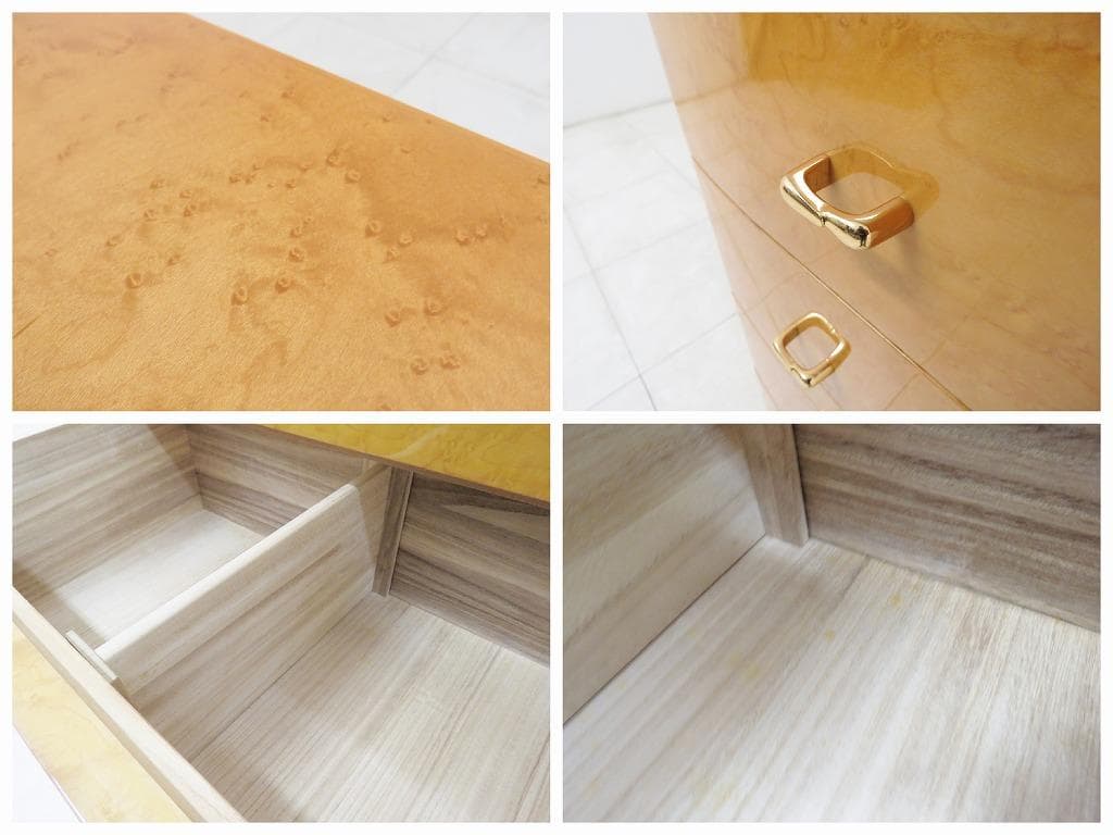 ノンナ様 高級■松岡家具■バーズアイメープル チェスト■箪笥 タンス ■IDC②