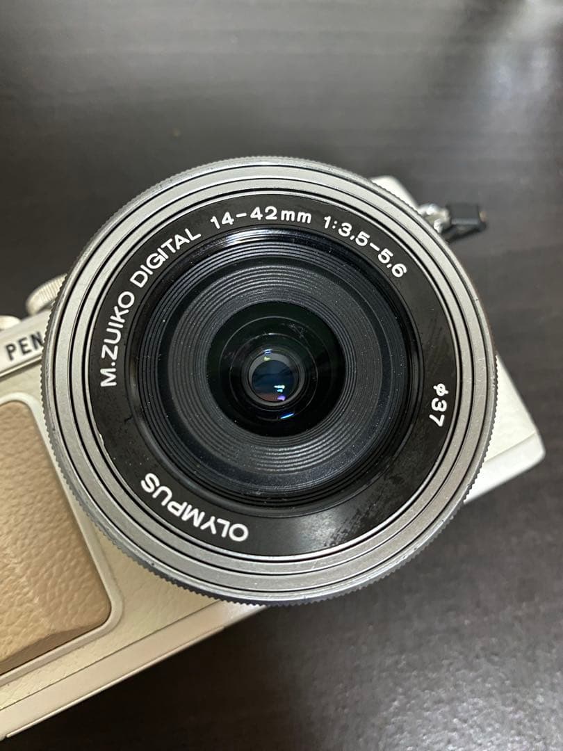 OLYMPUS PEN ホワイト ミラーレス一眼 14-42mmレンズ