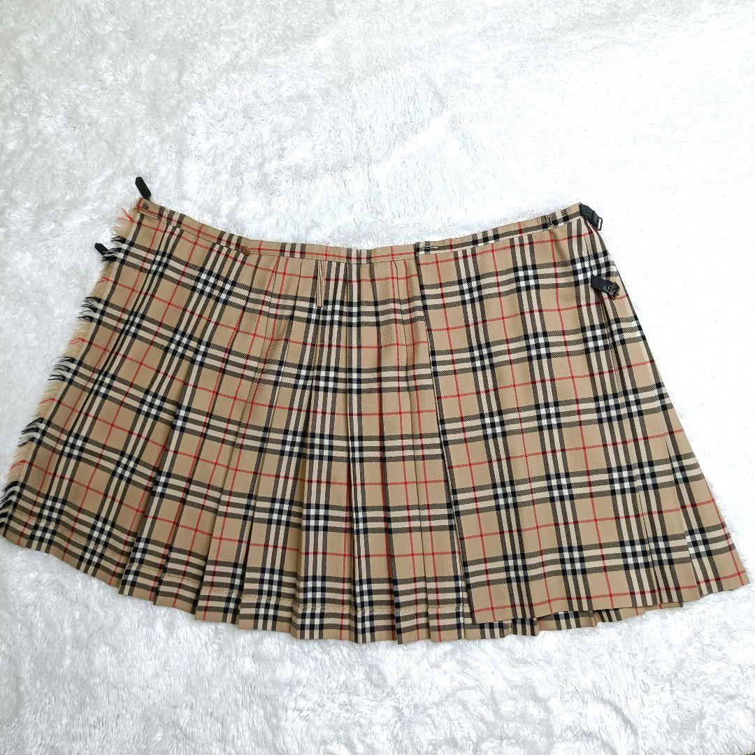 BURBERRY BLUE LABEL ノバチェック プリーツスカート 38