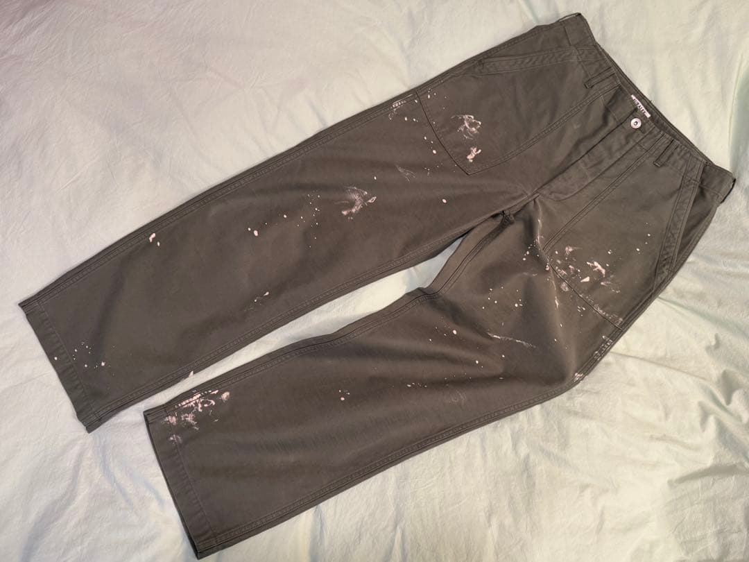 パンツ AURALEE BLEACHED BAKER PANTS OLIVE 25AW