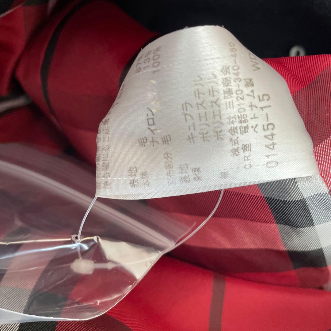 バーバリーブルーレーベル　チェック　コート