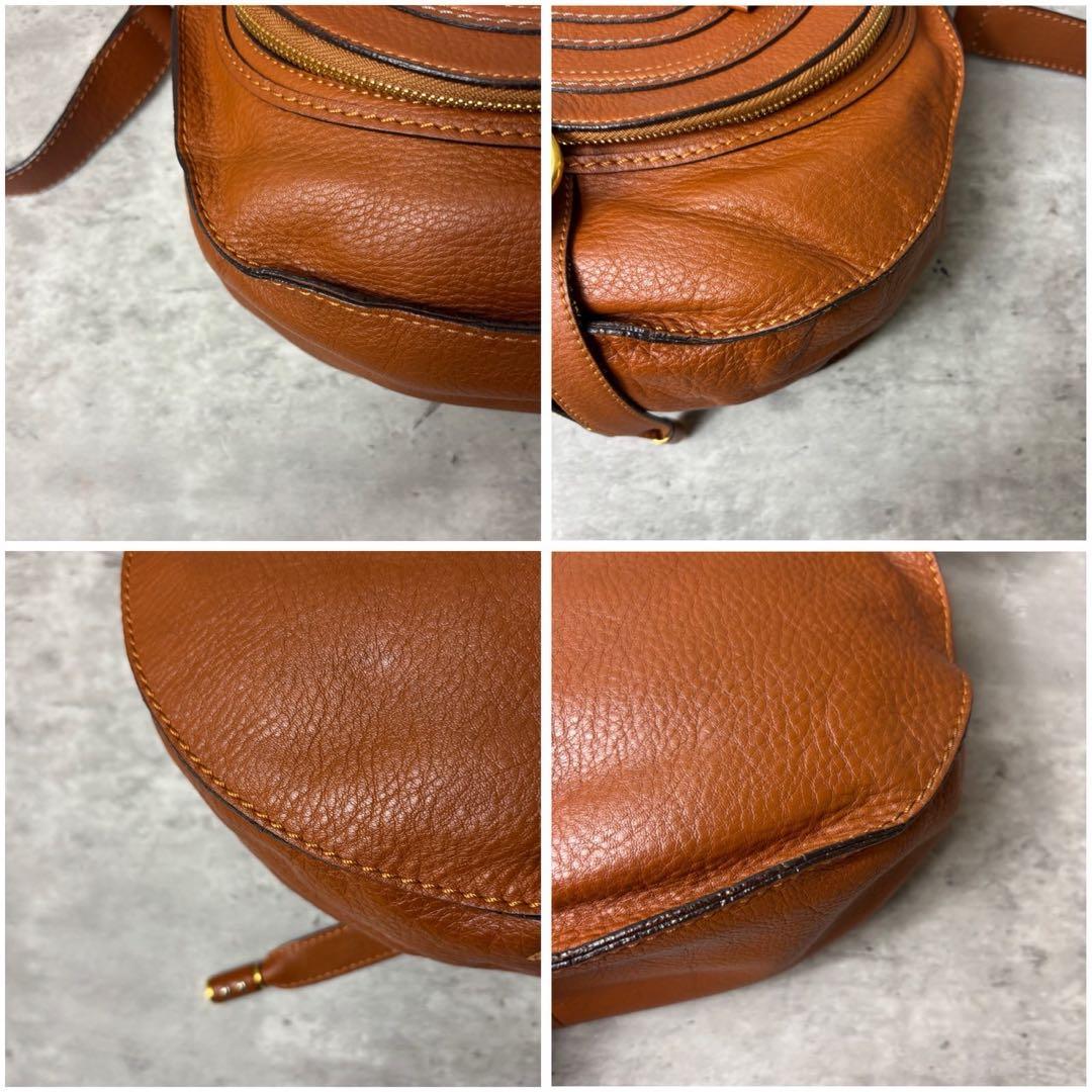 美品✨クロエ マーシー シボ革 レザー ミニショルダーバッグ 斜め掛け