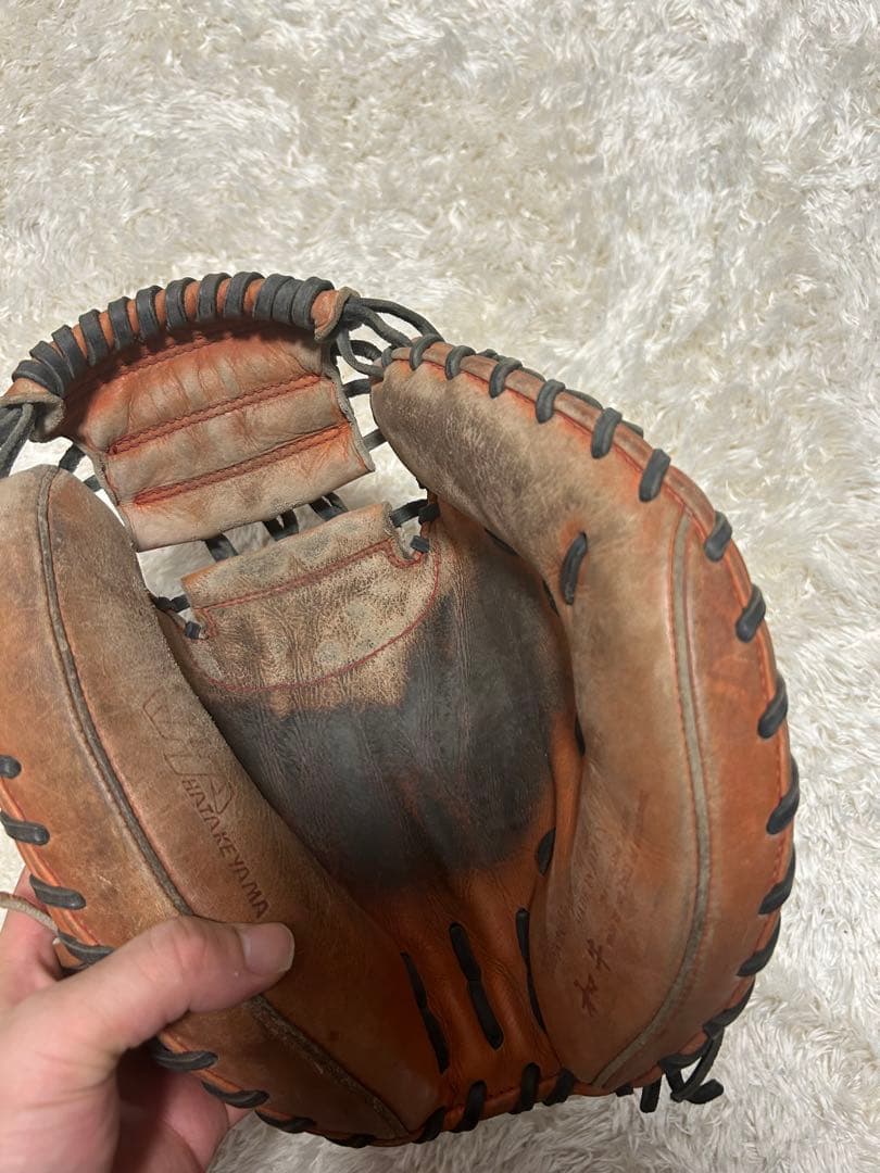 硬式野球グローブ レザー 茶色