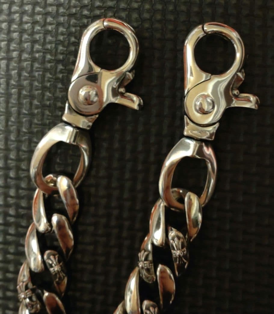 本日限定値下げ　ファンシーウォレットチェーン　クロス　ショート