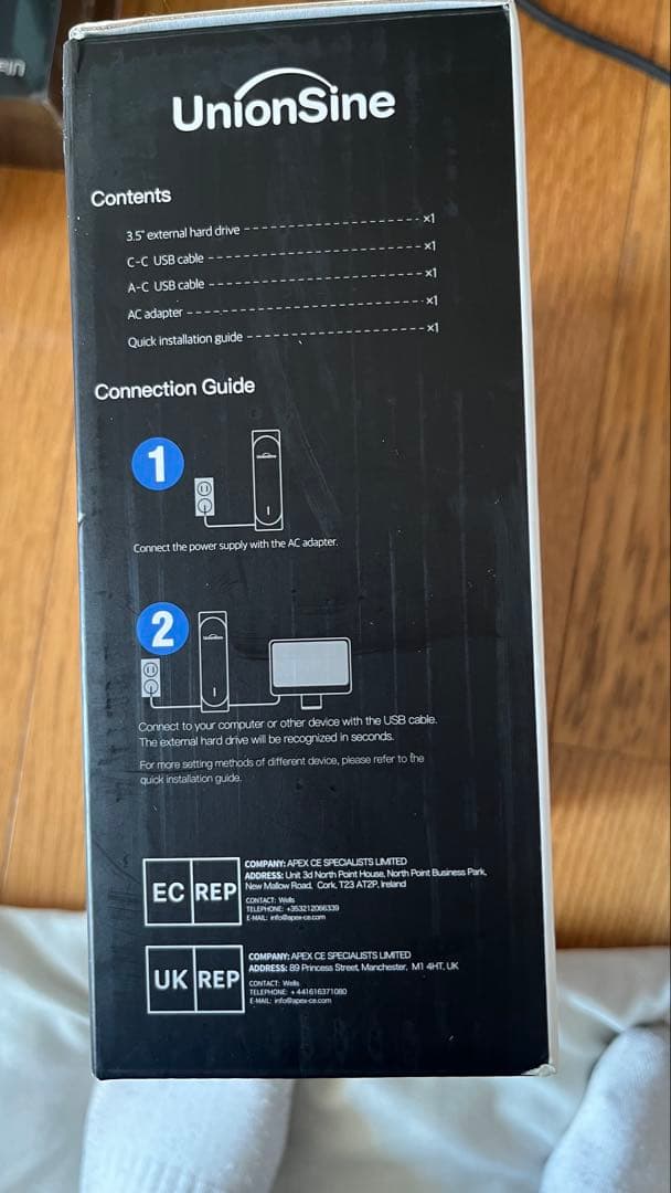 UnionSine 外付けHDD 16TB デスクトップ用 HD3510