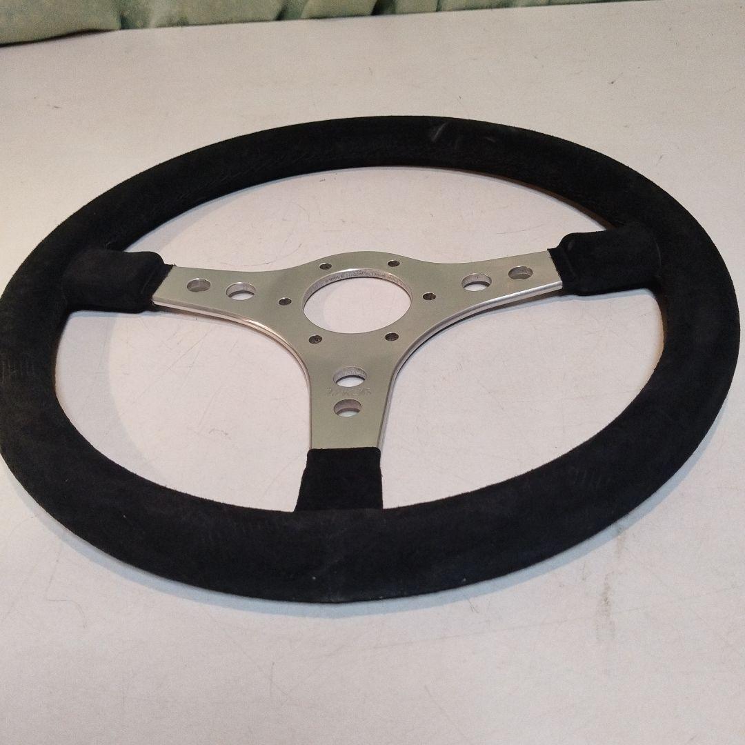 旧車　1部布、木製ハンドル　 直径35cm