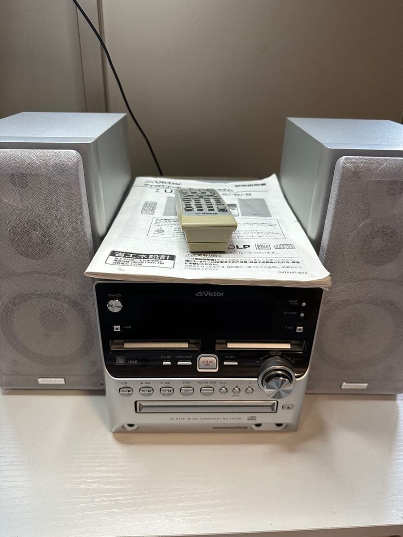 希少品！Victer CA₋UXW500 スピーカー2個 リモコン付