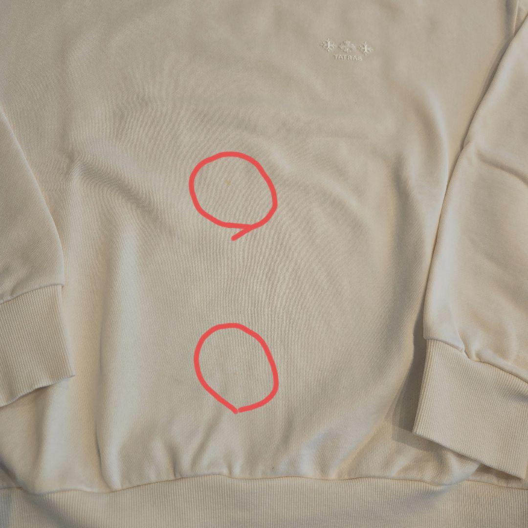 TATRAS 別注 FITART ブランドロゴクルーネックスウェット