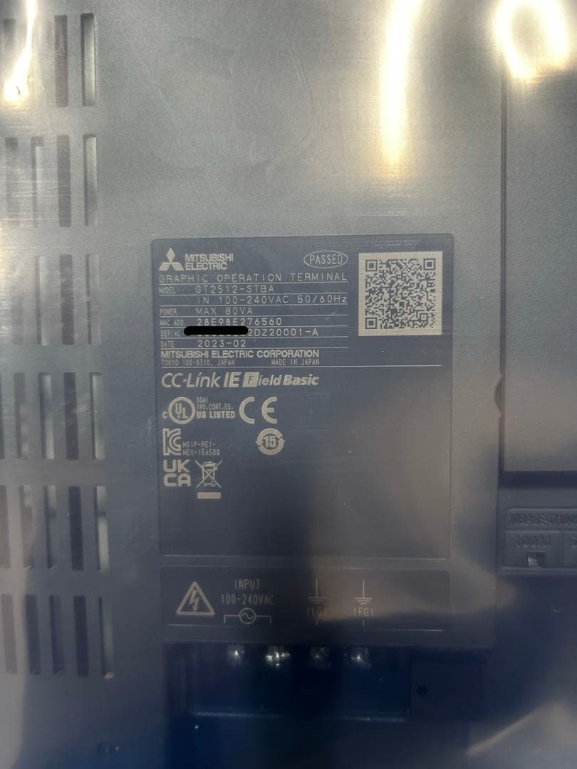 【新品未使用品】三菱GOT GT2512-STBA