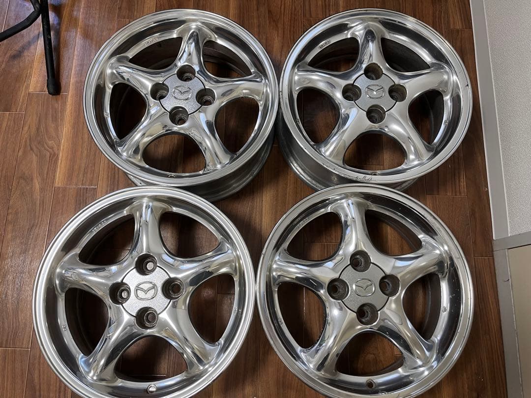 ぱ*様 NBロードスターNRリミテッド純正クロム 15×6j 40 100-4H