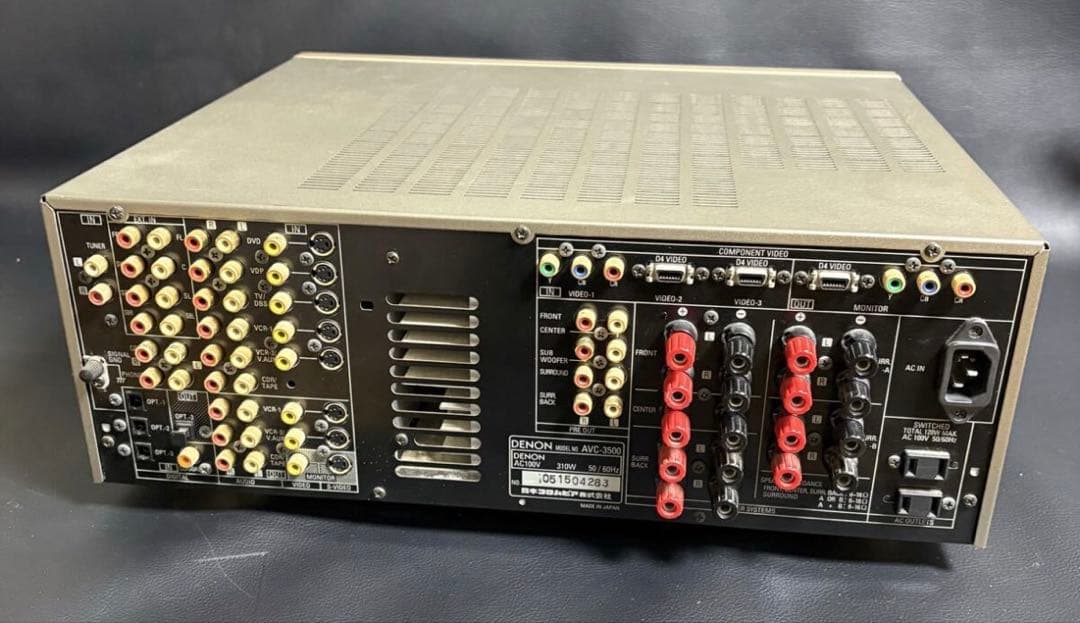 【通電確認済】DENON AVC-3500 プリメインアンプ シルバー