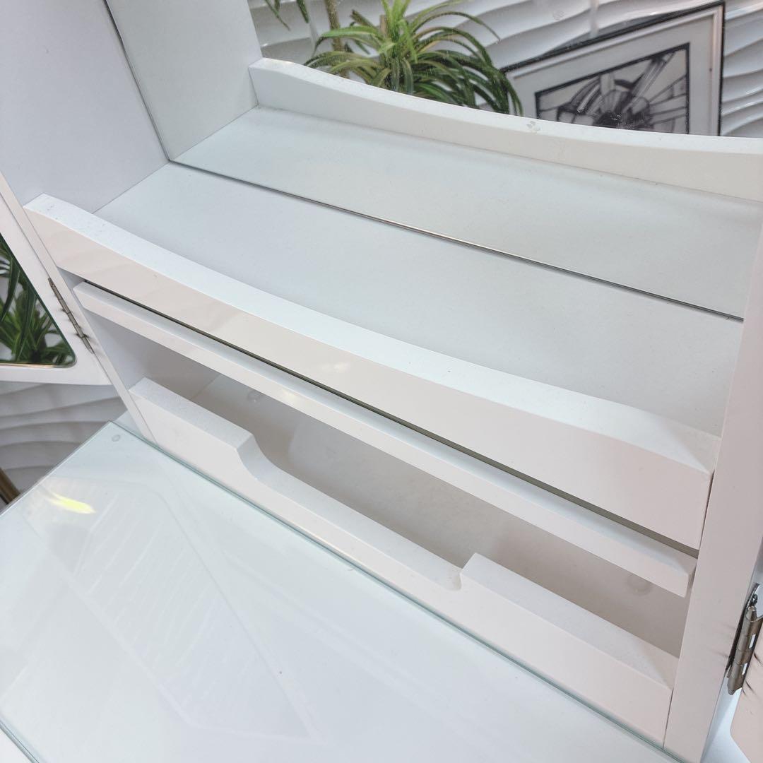 ◇大阪府 神戸市 配達料無料！◇ニトリ◇三面鏡ドレッサー◇チェアセット◇