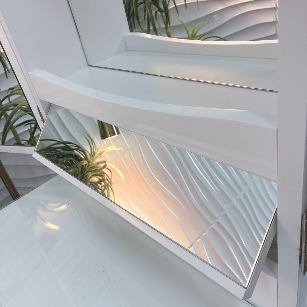 ◇大阪府 神戸市 配達料無料！◇ニトリ◇三面鏡ドレッサー◇チェアセット◇