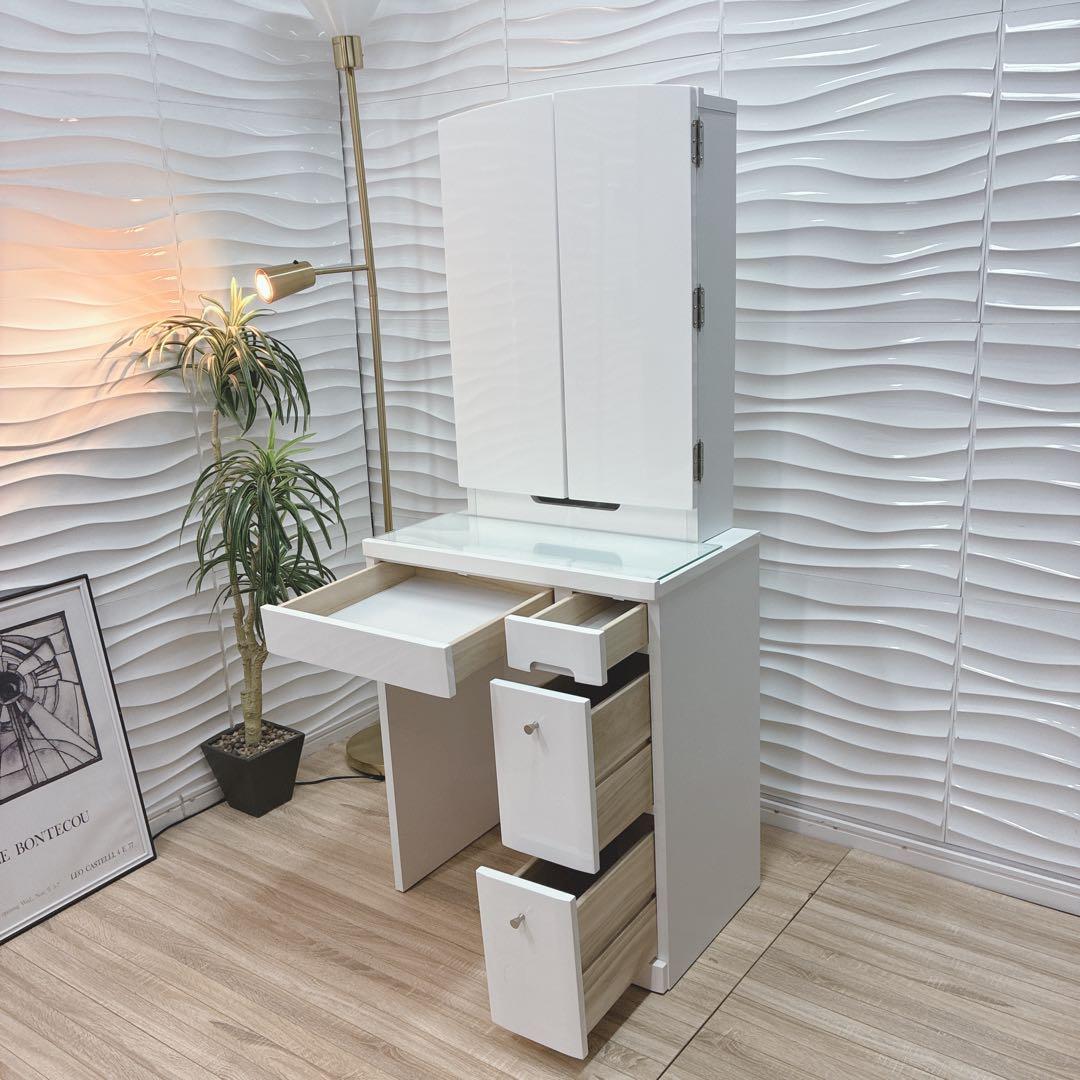 ◇大阪府 神戸市 配達料無料！◇ニトリ◇三面鏡ドレッサー◇チェアセット◇