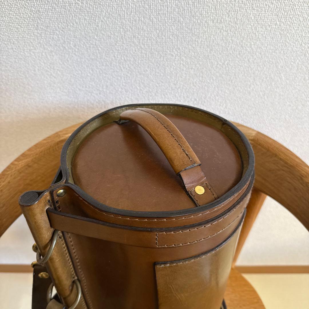 （8/11まで値下げ）　ヘルツ　ドラム型　2way ショルダーバッグ（A-89）