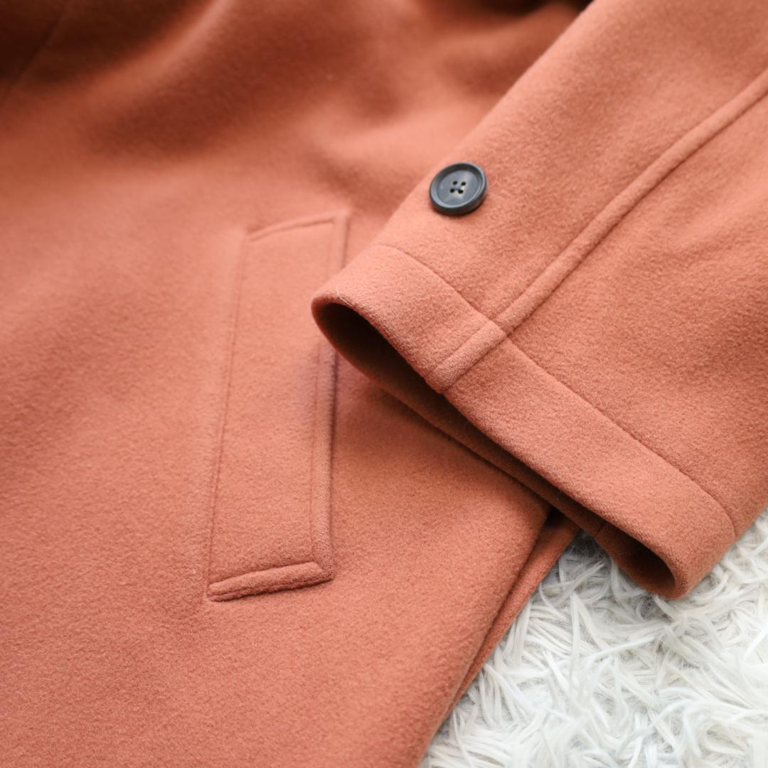 メゾンスペシャルピュアウールダブルクロスメルトンプライムオーバーダッフルコート