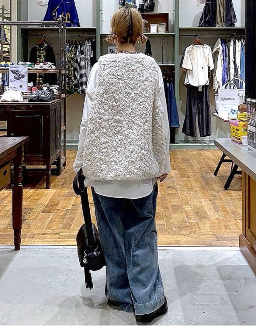 【美品】niko and... アソートファーベスト アイボリー L 完売品