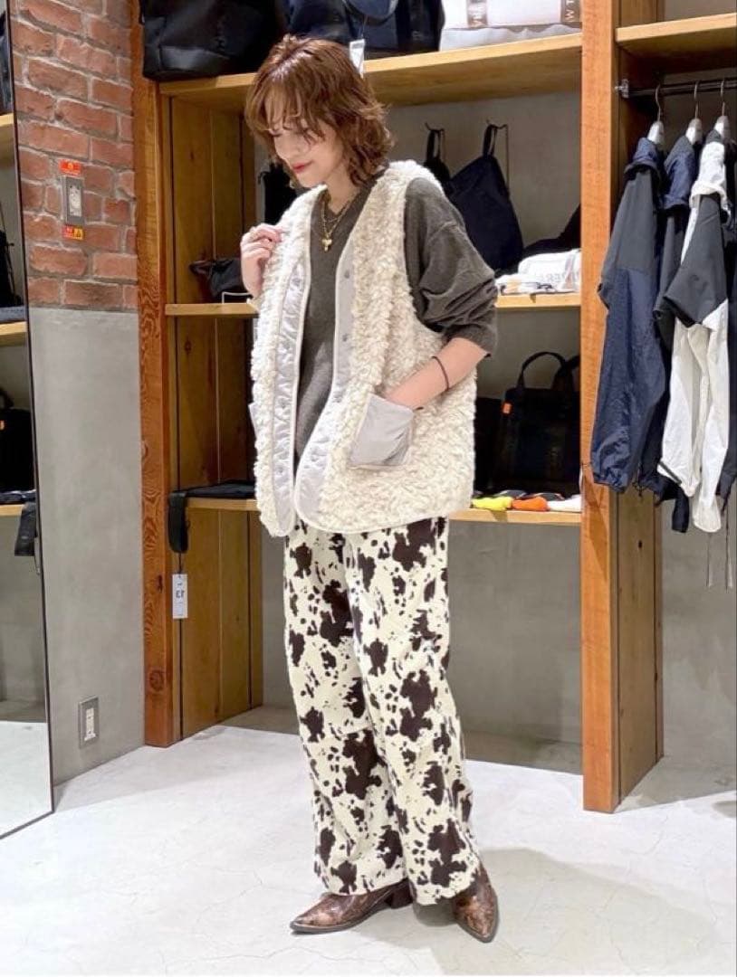 【美品】niko and... アソートファーベスト アイボリー L 完売品