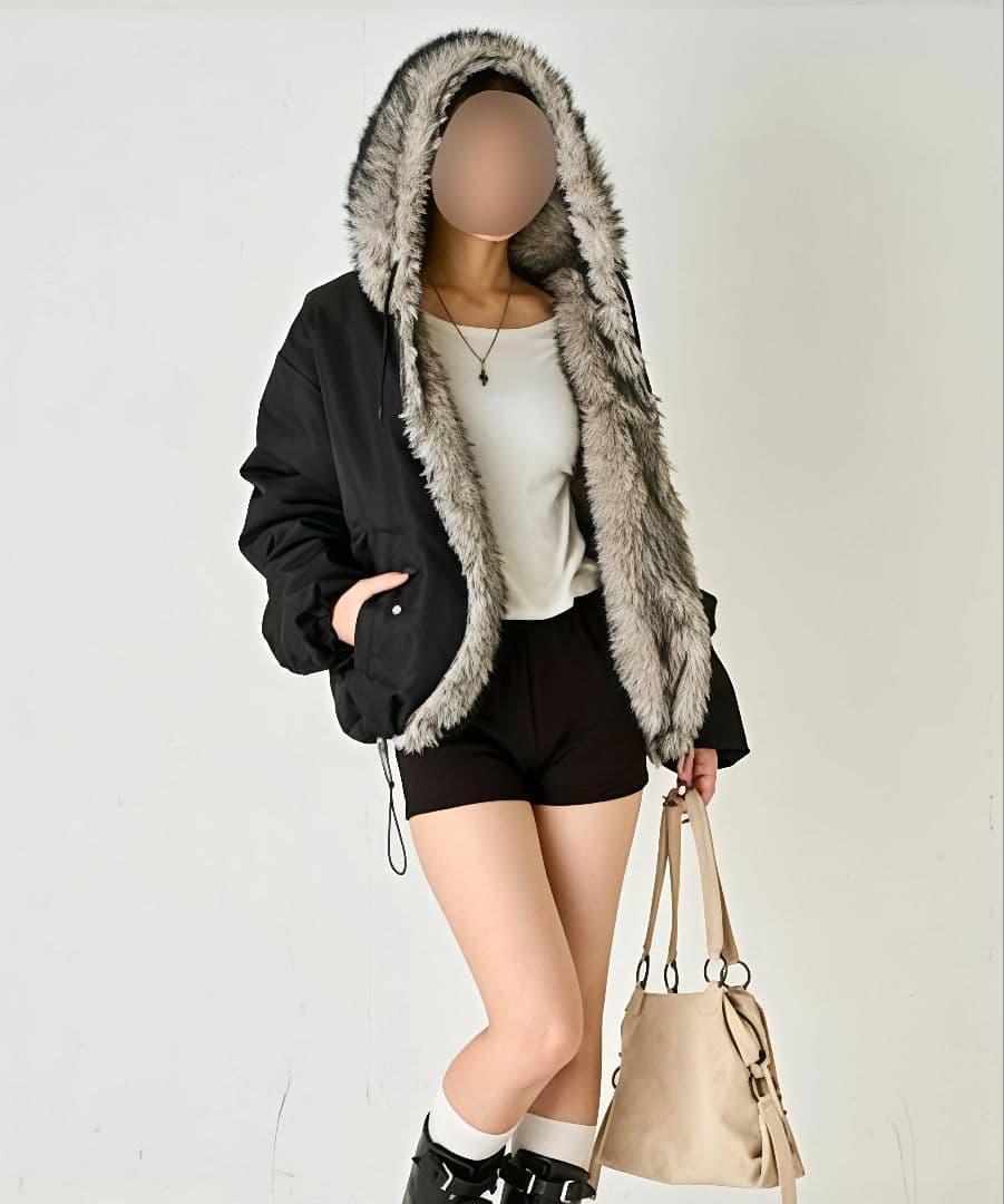 who's who gallery ブルゾン リバーシブルファー フーズフー