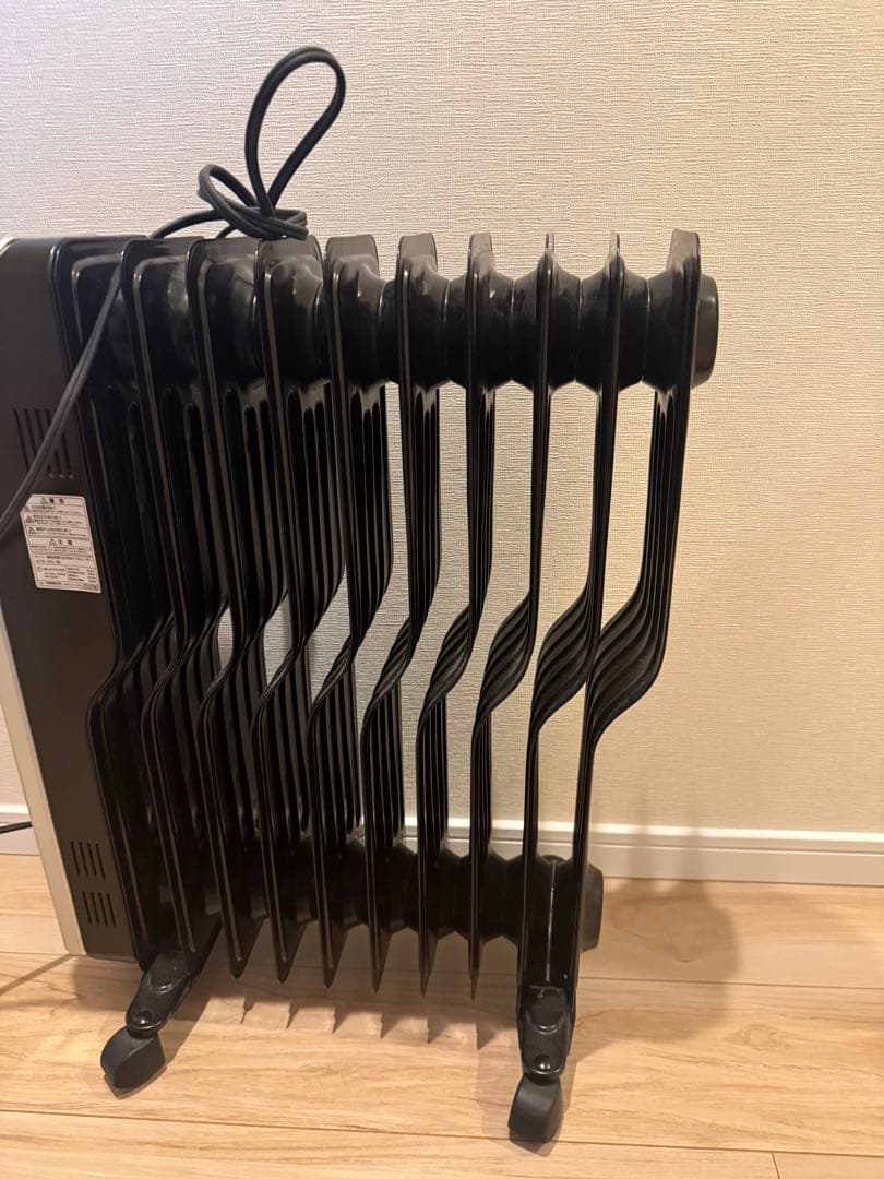 オイルヒーター タッチパネル式 黒