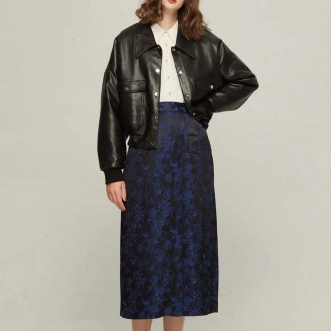 tnewties《彼との出会いはBAR》　フェイクレザーボアジャケット