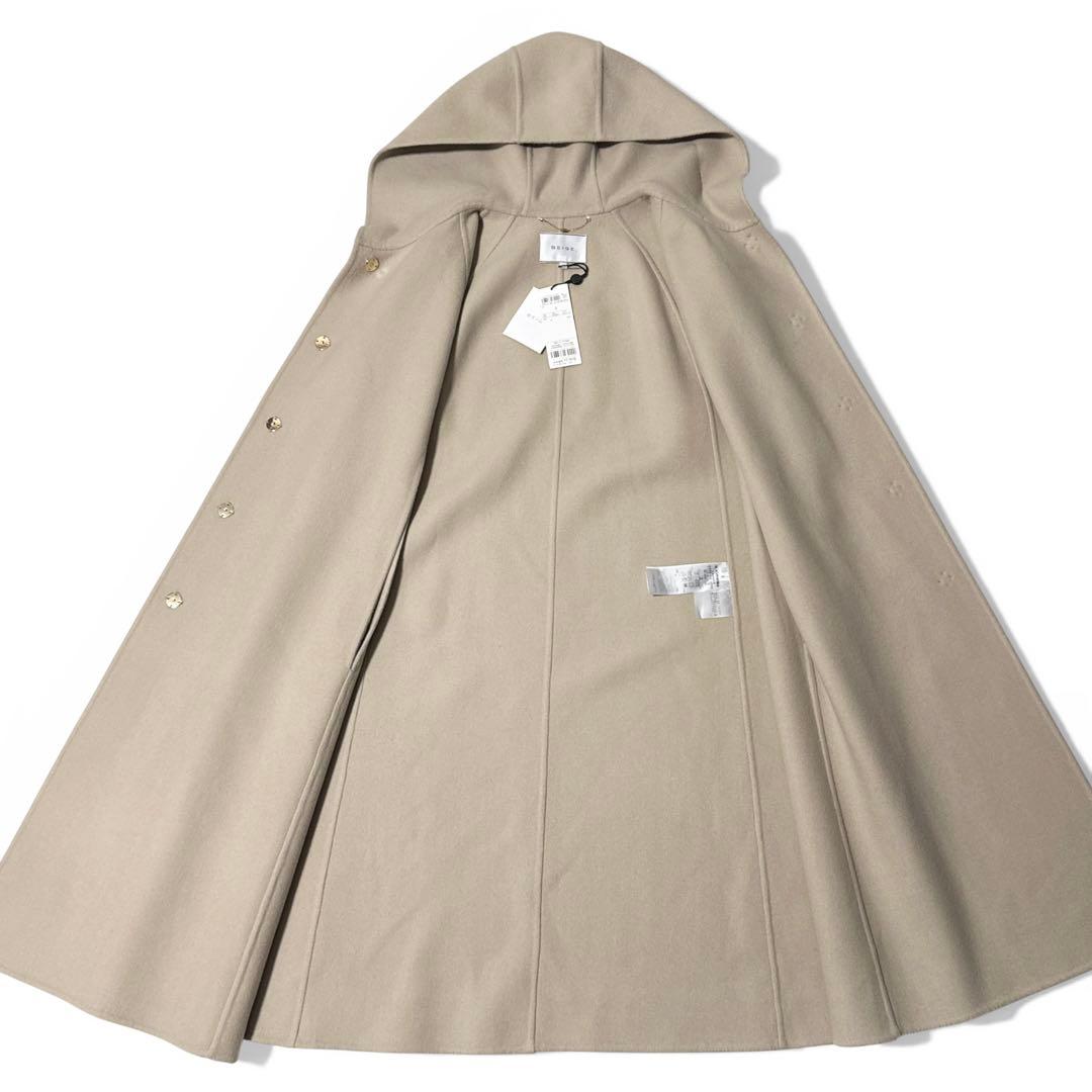 新品タグ付き✨️定価8.6万　BEIGE，ベイジ　ケープ リバーコート　ベージュ