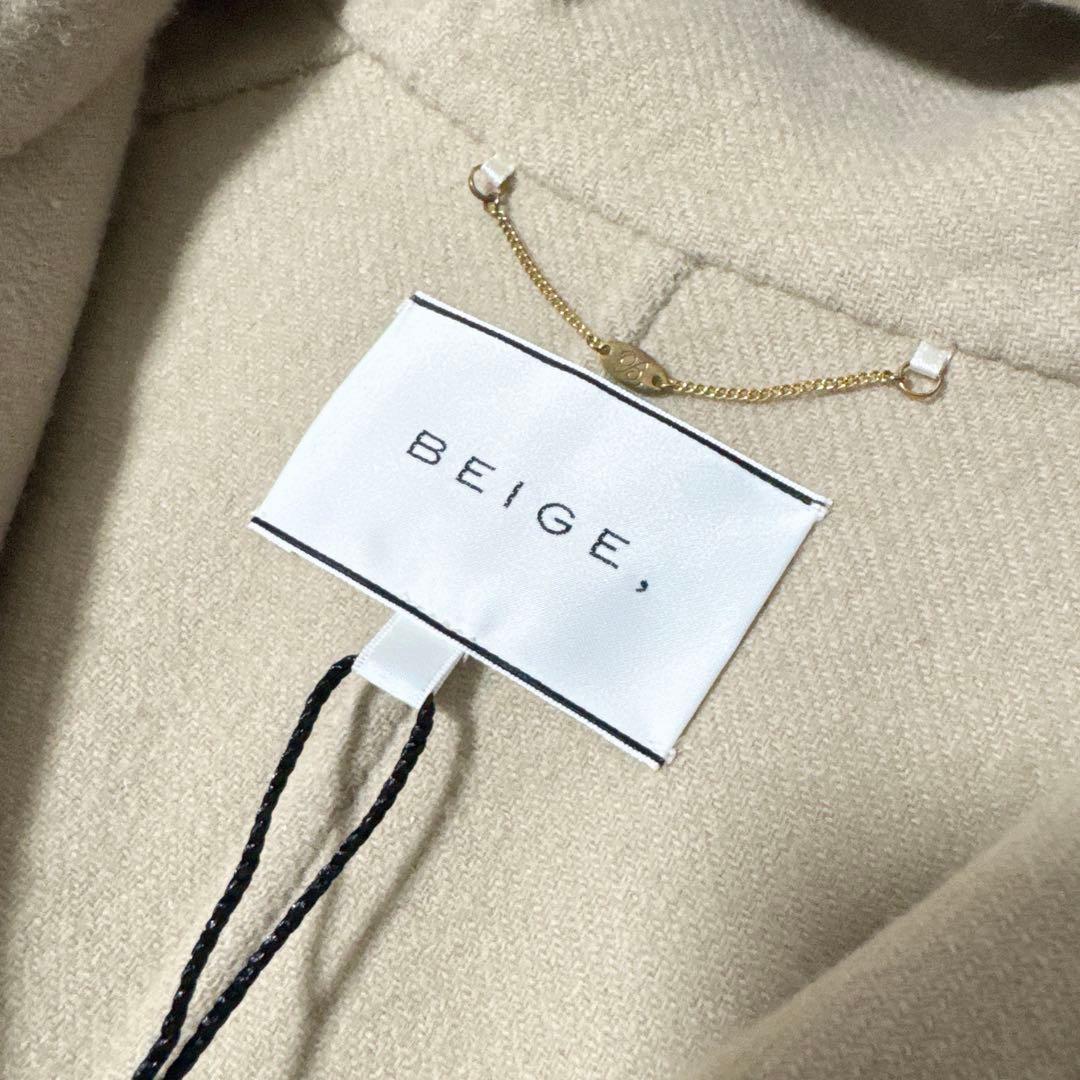 新品タグ付き✨️定価8.6万　BEIGE，ベイジ　ケープ リバーコート　ベージュ