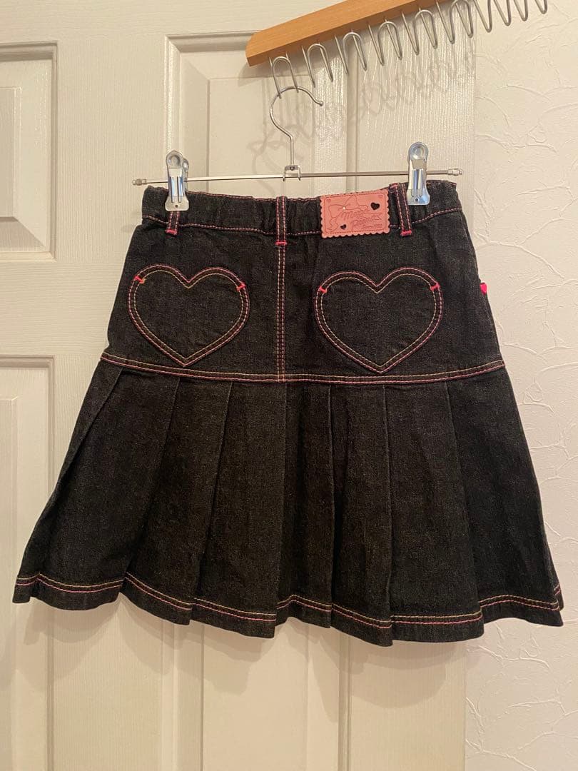 メゾピアノ 黒デニム セットアップ 140cm