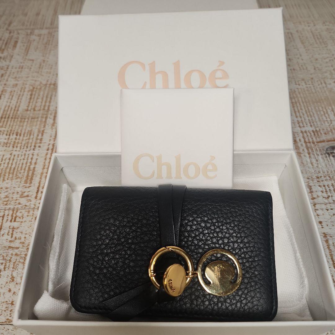 Chloé ブラック レザー 名刺入れ カードケース クロエ