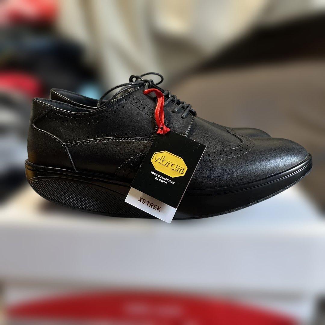 未使用　MBT OXFORD WING TIP BLACK 25.7cm 革靴