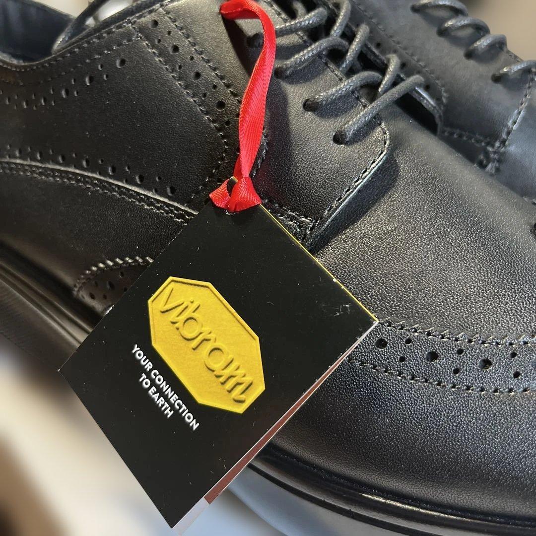 未使用　MBT OXFORD WING TIP BLACK 25.7cm 革靴