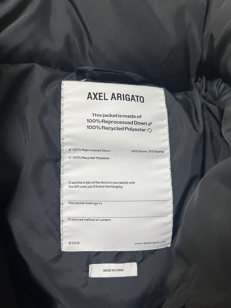 AXEL ARIGATO ダウンジャケット ブラック