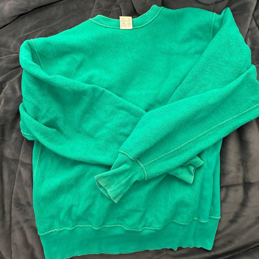 Champion Reverse Weave 90'sトレーナー L ターコイズ