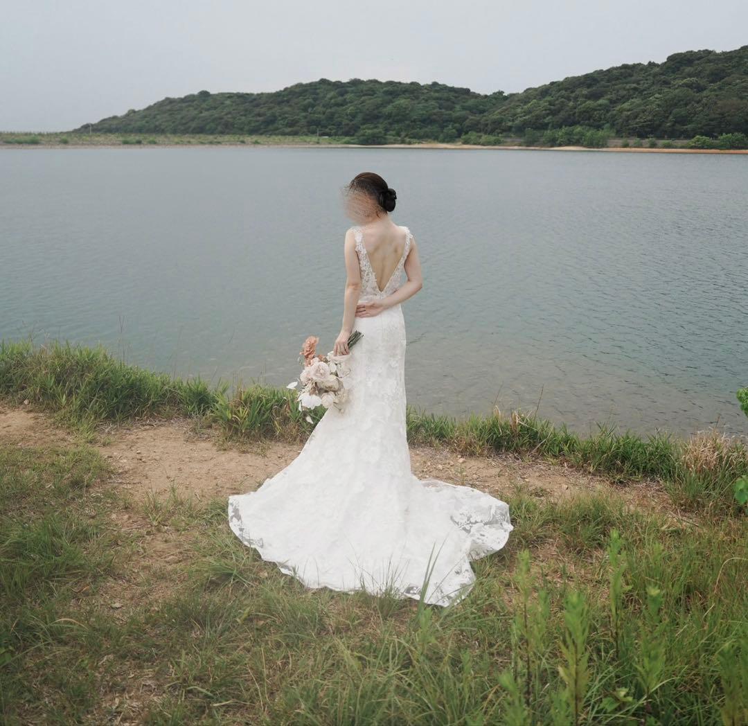 週末値下げ　DRESSPRODUCTION 刺繍レース　ソフトマーメイド　結婚式