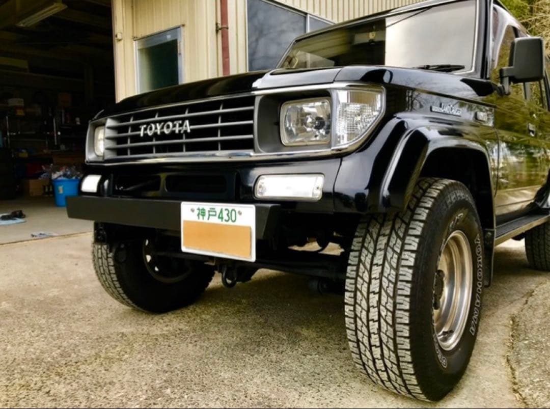 ランドクルーザー プラド 78 クロカンバンパー 70 ランクル 乗せチップ塗装