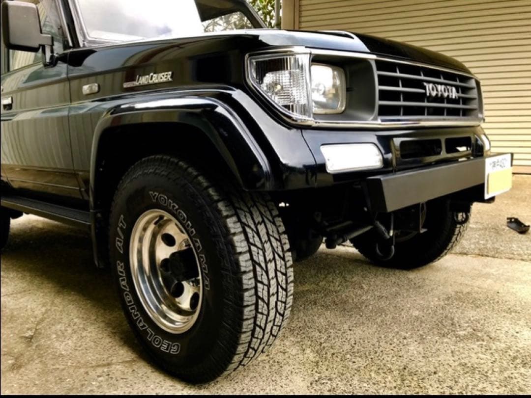 ランドクルーザー プラド 78 クロカンバンパー 70 ランクル 乗せチップ塗装