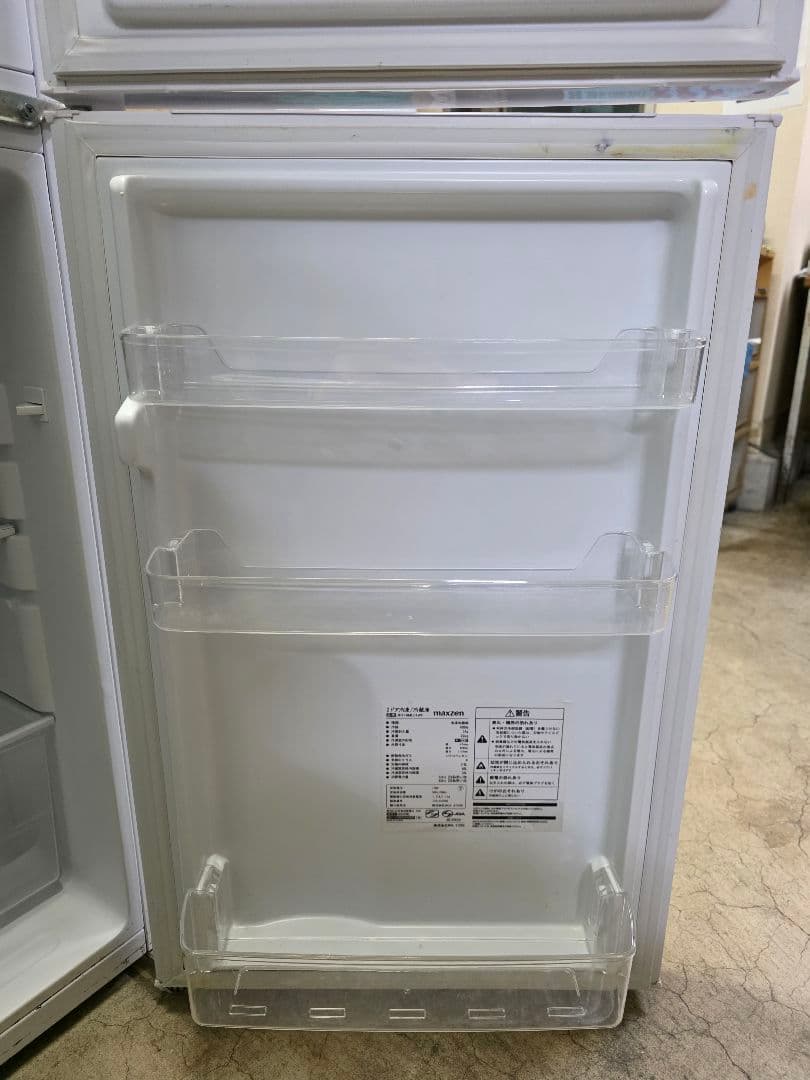 maxzen マクスゼン 2020年製 2ドア冷凍冷蔵庫 JR118ML01WH