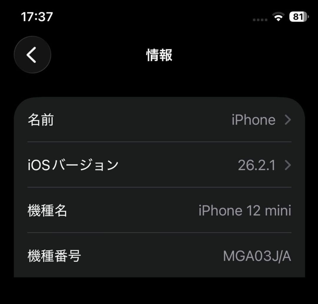 iPhone 12 mini 64GB ブラック 78% 画面傷汚れなし