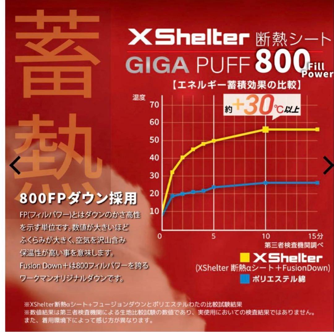 エックスシェルター(R)断熱αプレミアムギガパフダウンコート ブラックL